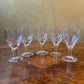 Vintage Stuart Crystal Sherry Glasses Set Of Five