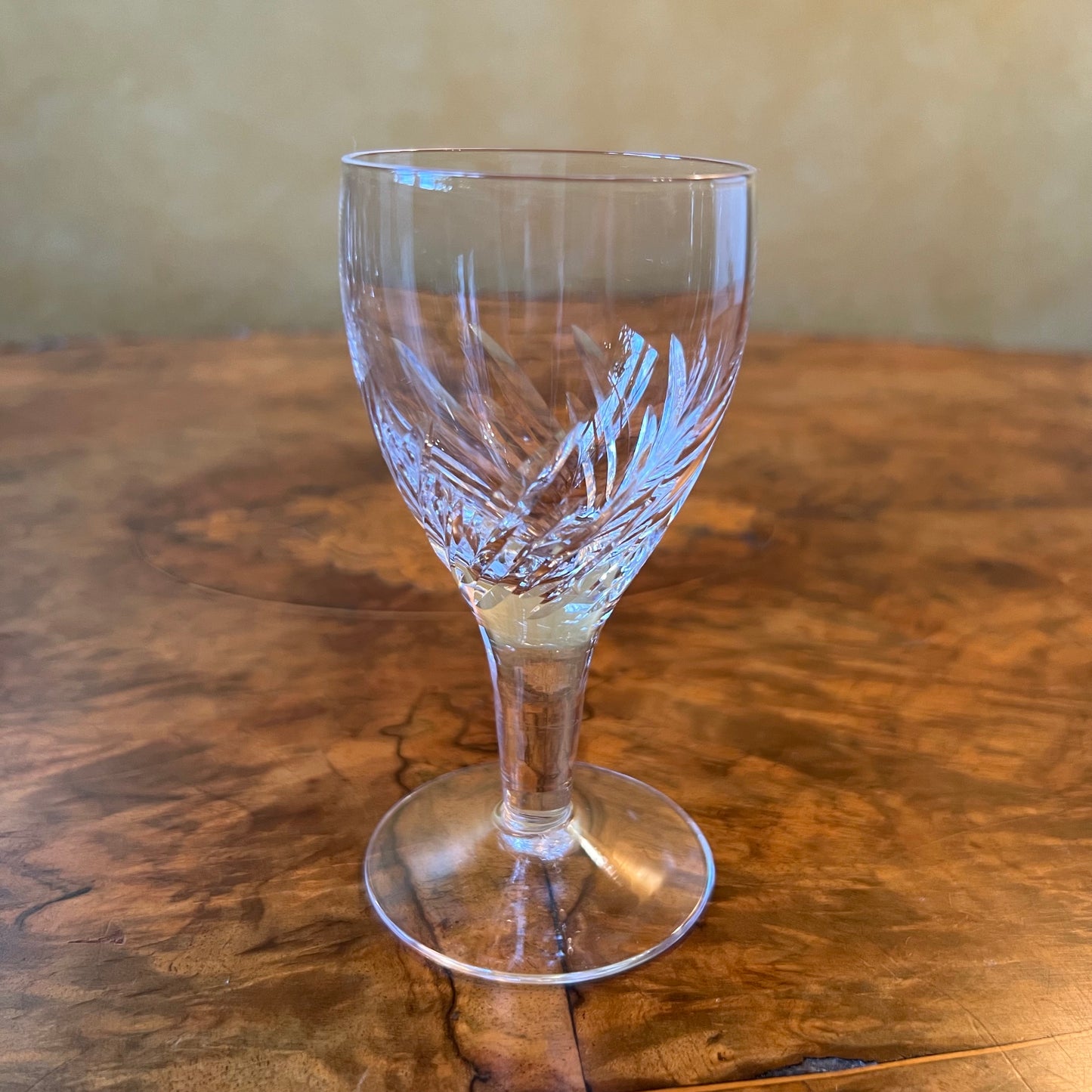 Vintage Stuart Crystal Sherry Glasses Set Of Five