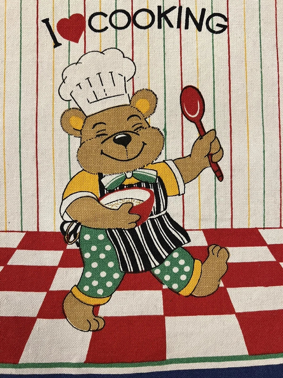 I Love Cooking Tea Towel
