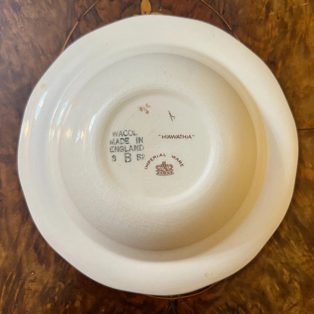 Vintage Imperial Ware Hiawathia Bowls Set Of Six