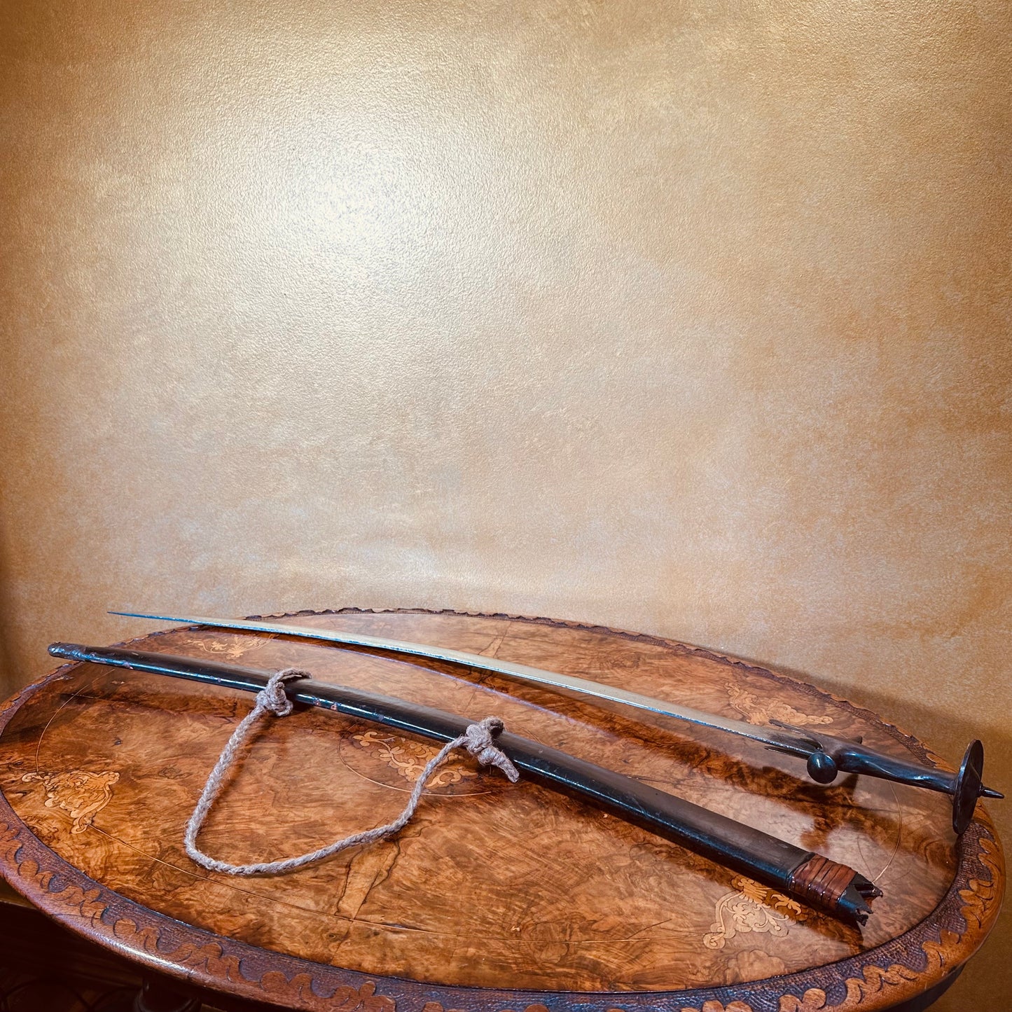 IndianTalwar Sword With Leather Scabbard