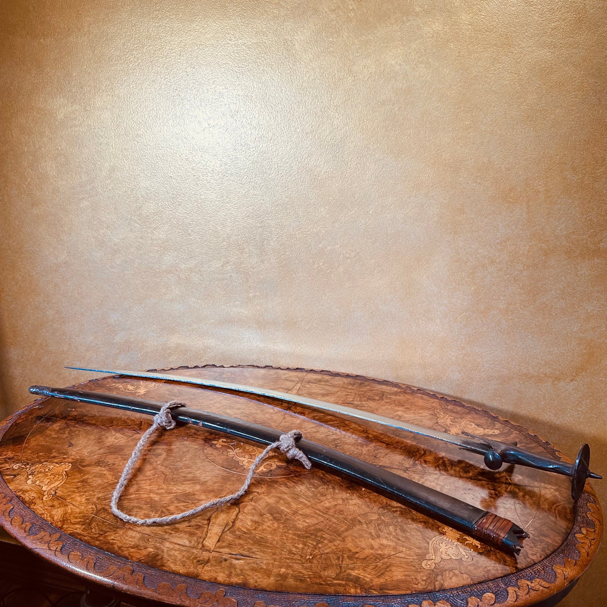 IndianTalwar Sword With Leather Scabbard