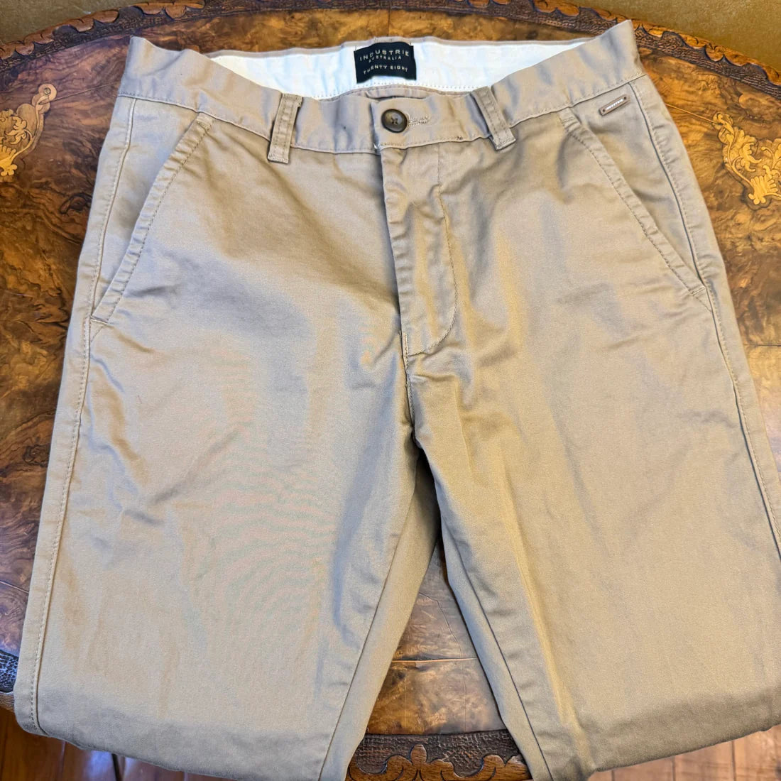 Industrie Tan Full Length Mens Pants Size 28