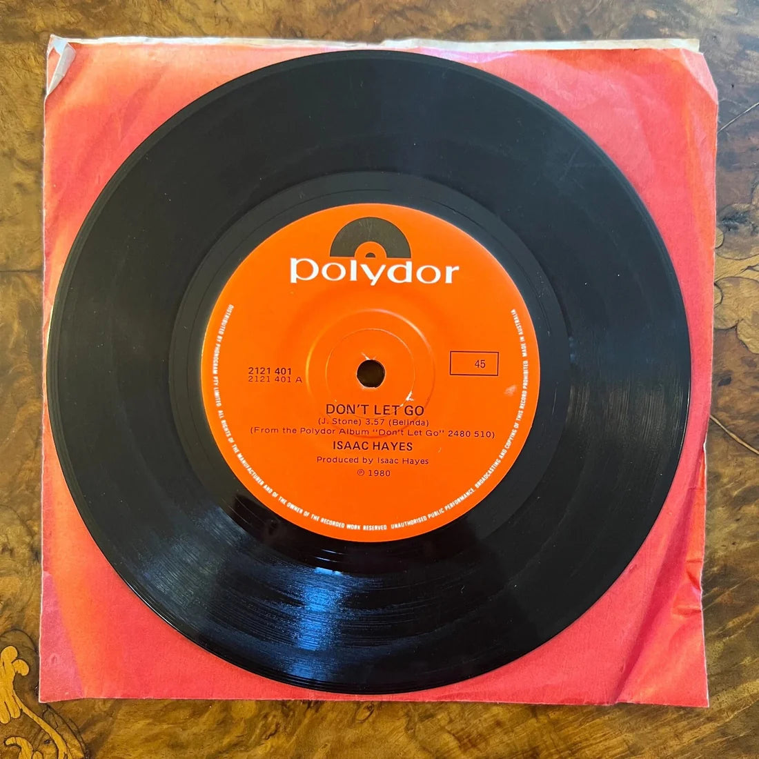 Isaac Hayes You can't Hold Your Woman/ Don't Let Go Record