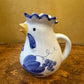 Italian Hand-Painted Rooster Jug Pitcher