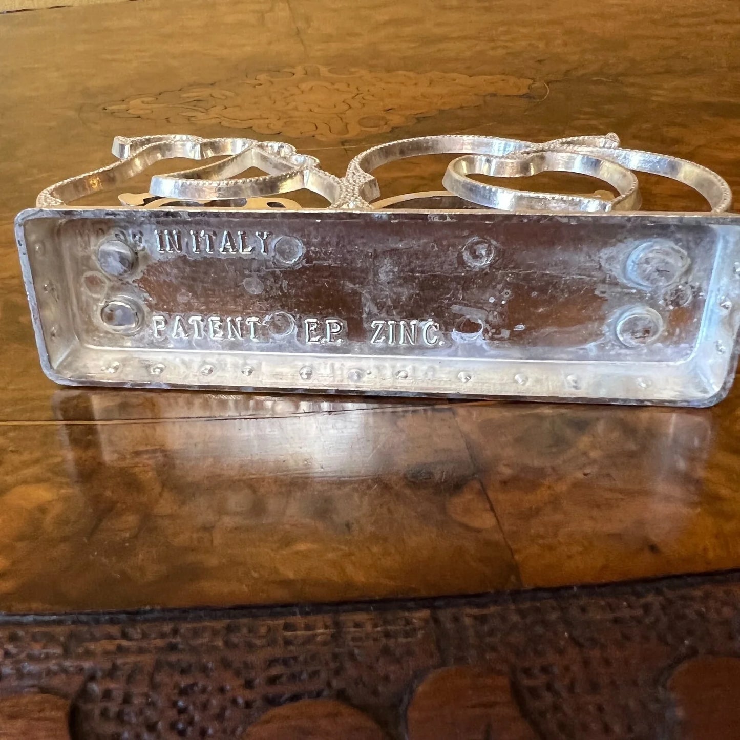 Italian Zinc Letter Or Napkin Holder