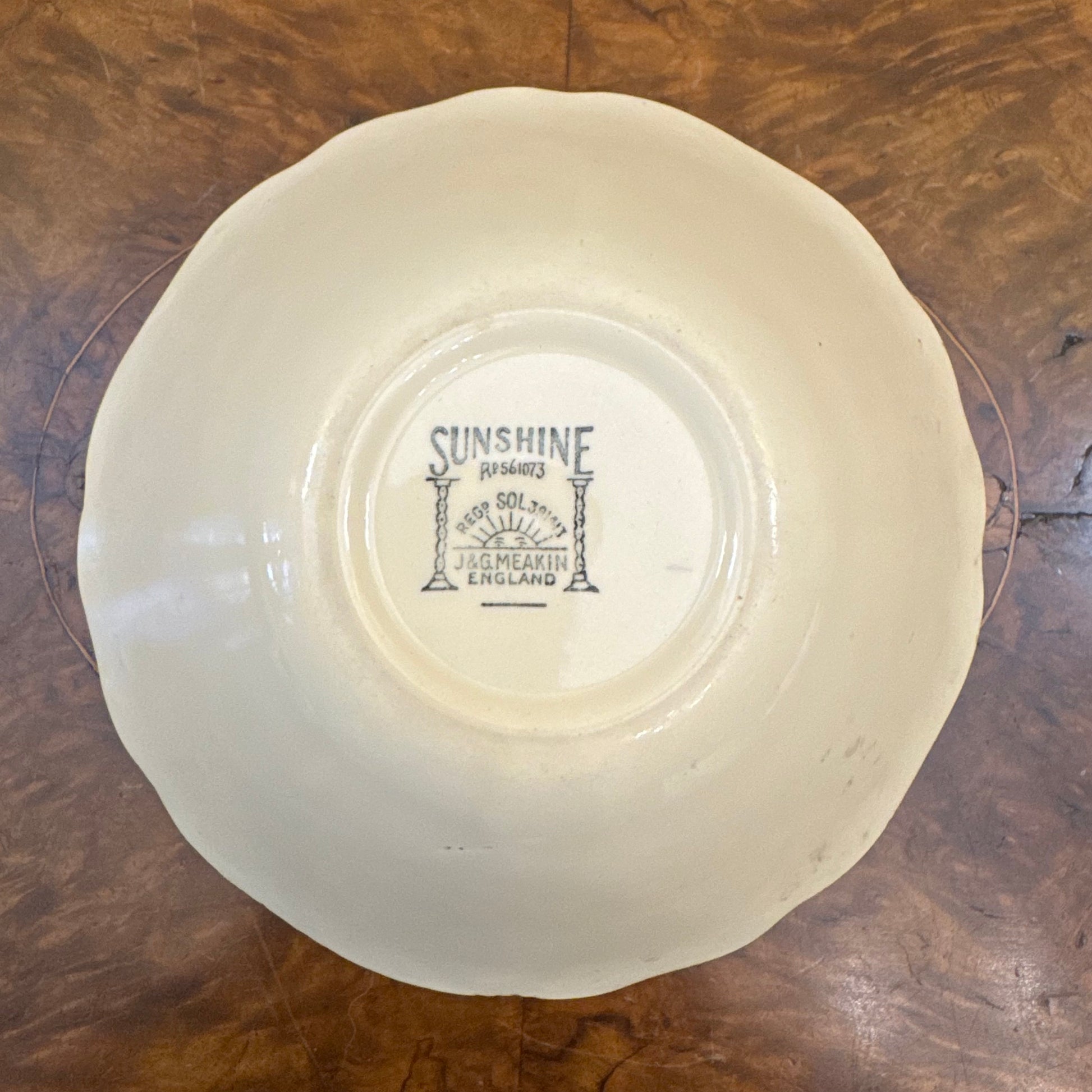 J & G Meakin Boat Floral Bowl 