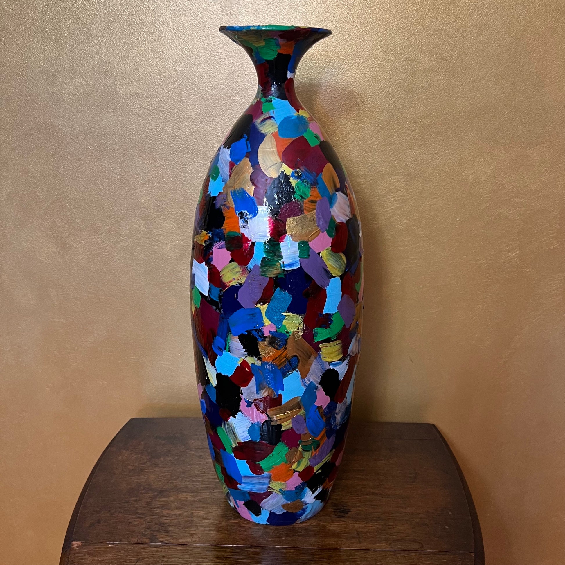 Jack Shahine Hand Painted Vase