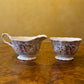 James Kent Chintz Milk Creamer Jug & Sugar Bowl 