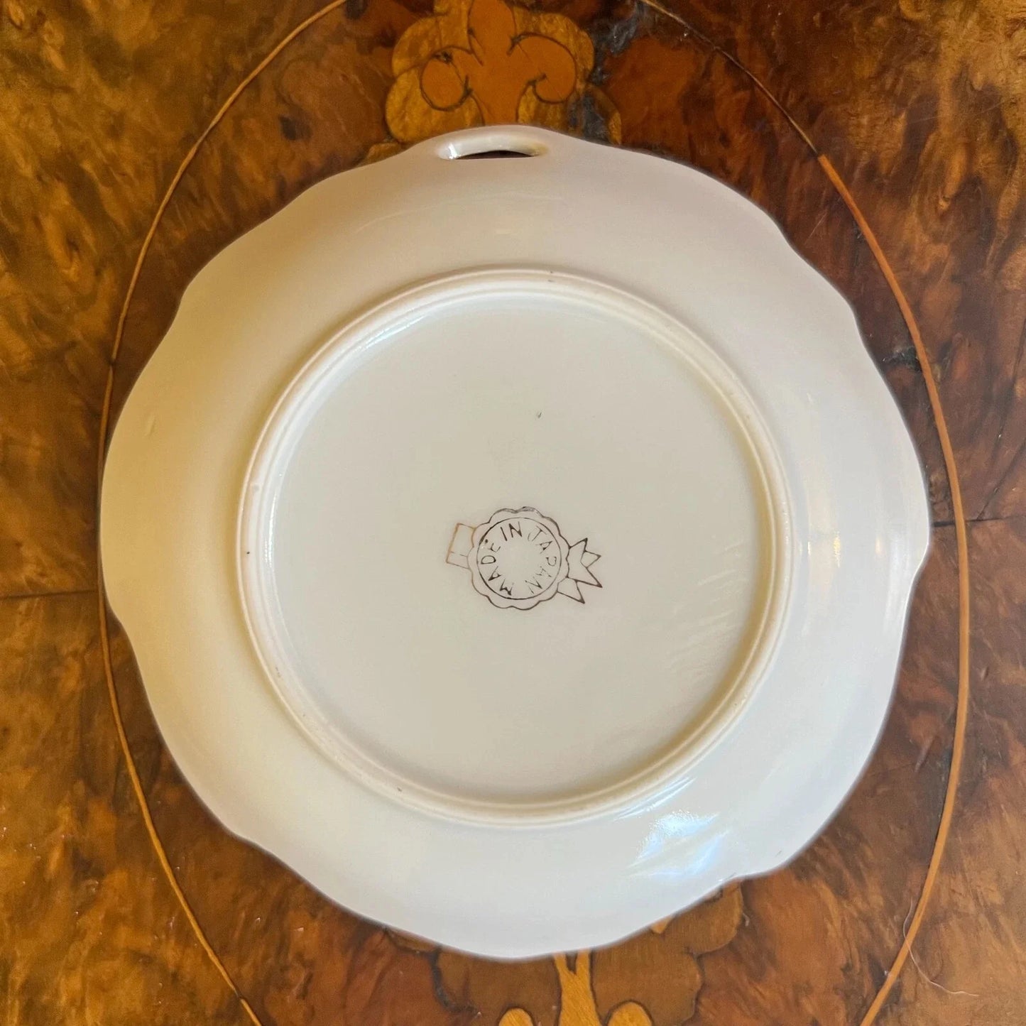 Vintage Japanese Floral Leaf Dish