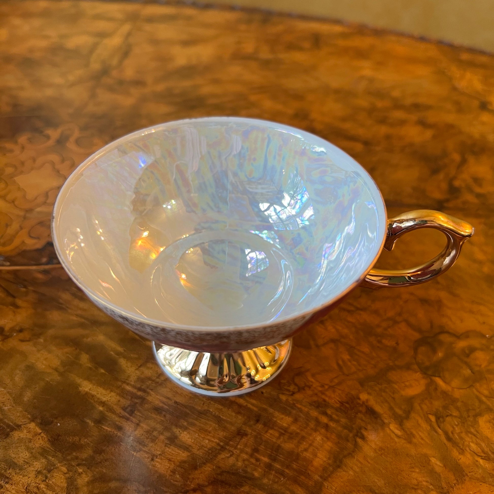 Japanese Floral Lusterware  Cup 