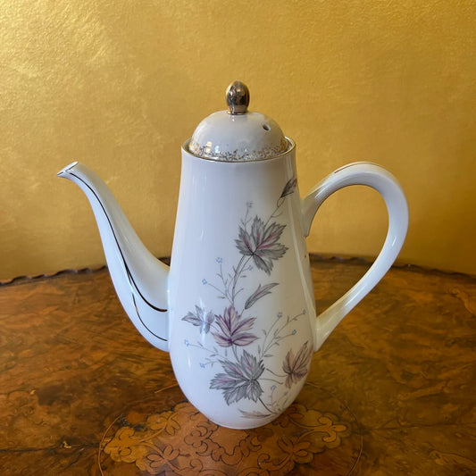 Japanese Floral Print Coffee Pot
