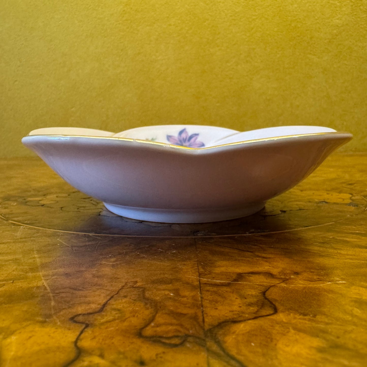 Japanese Floral Print Dessert Bowl 