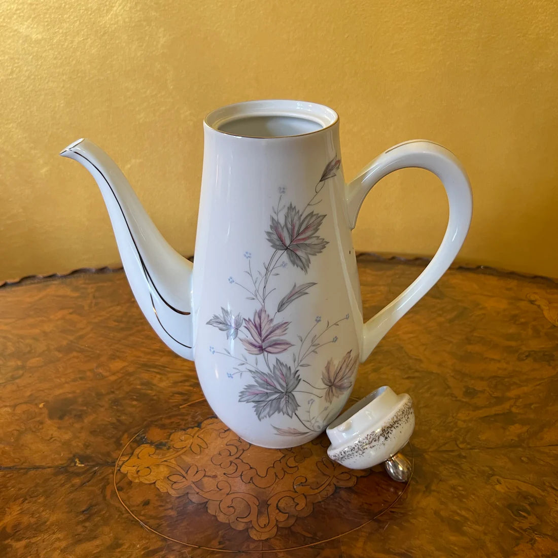 Japanese Floral Print Coffee Pot