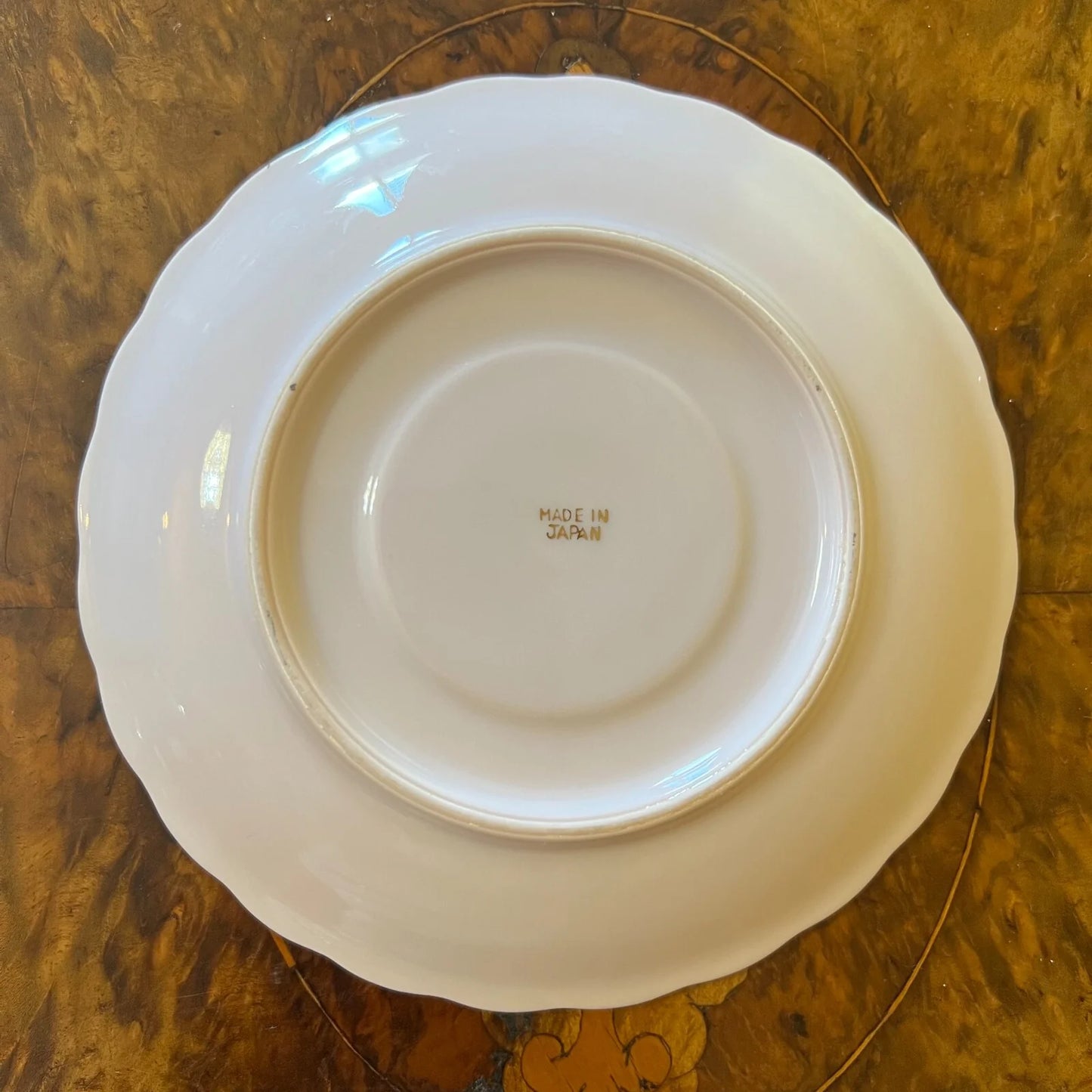Vintage Japanese Pink Floral Saucer