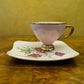 Japanese Pink Floral Tea Cup & Tennis 
