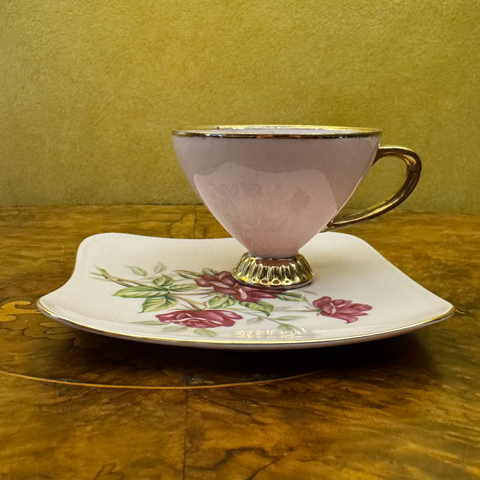 Japanese Pink Floral Tea Cup & Tennis 