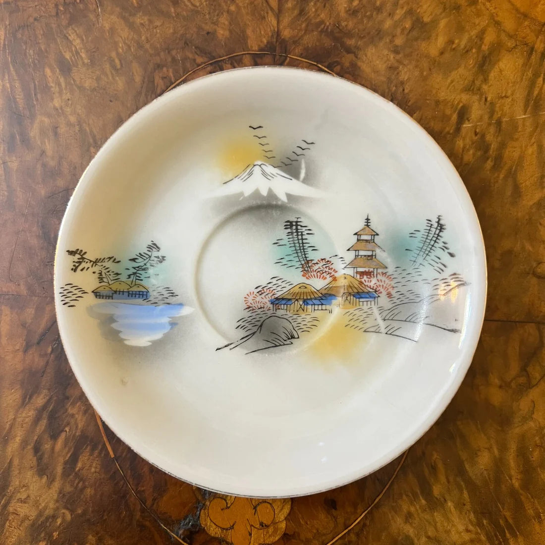 Vintage Japanese Tea Cup & Saucer Pair Set