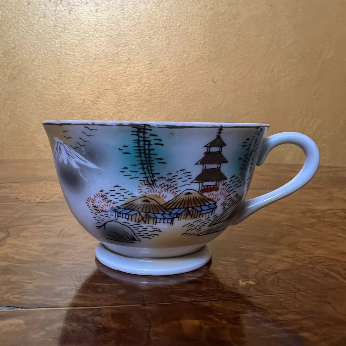 Vintage Japanese Tea Cup & Saucer Pair Set