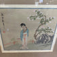 Japanese Watercolour on Silk Geisha Painting