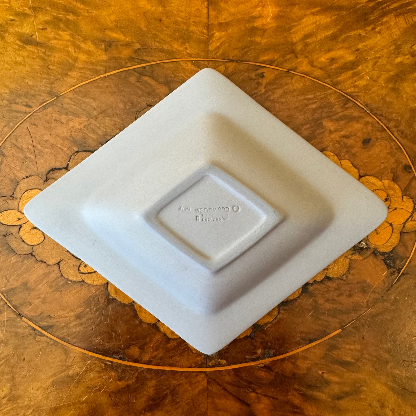 Jasperware Blue Diamond Shape Dish 