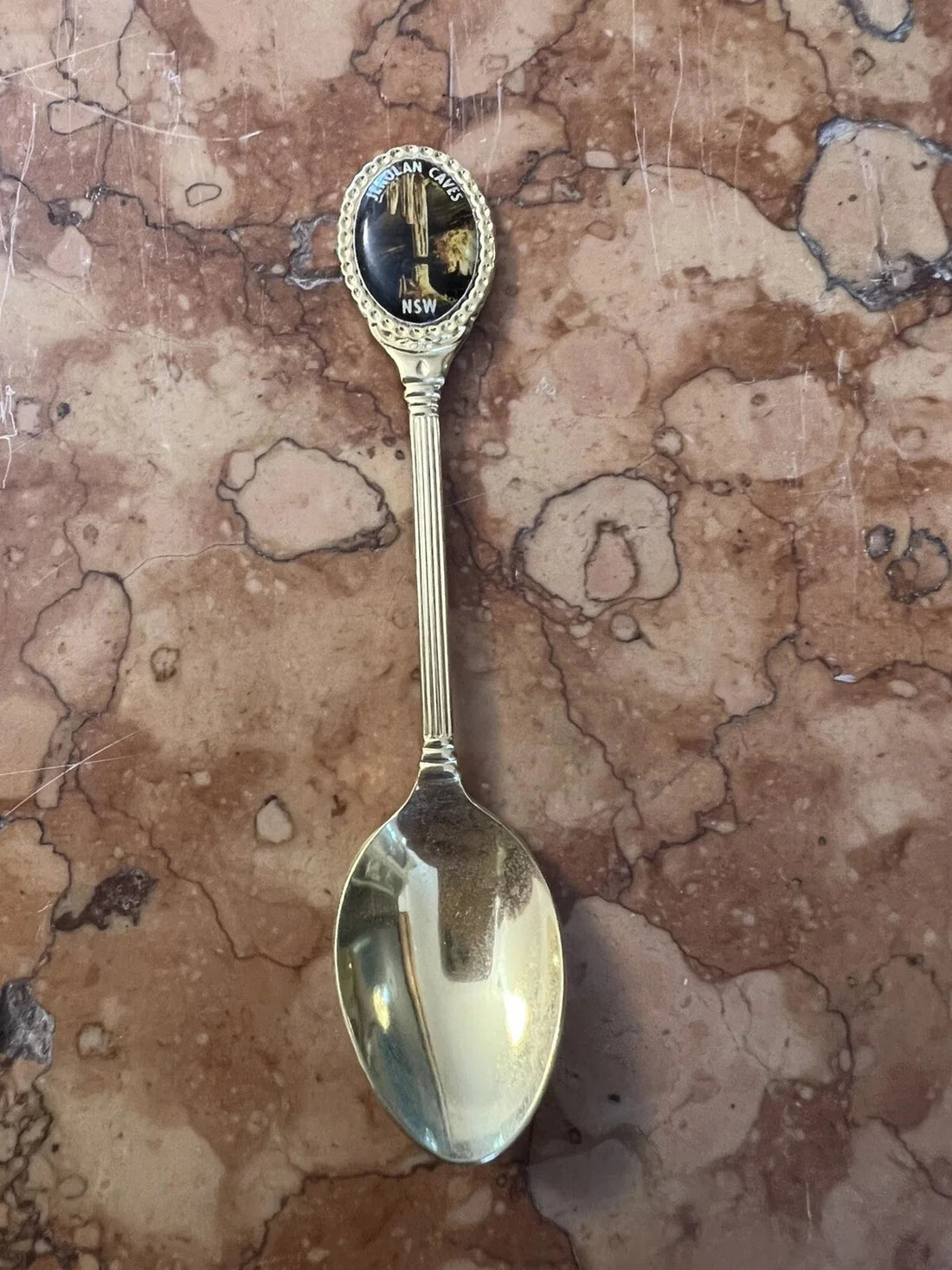 Jenolven Caves Gold Coloured Tea Spoon