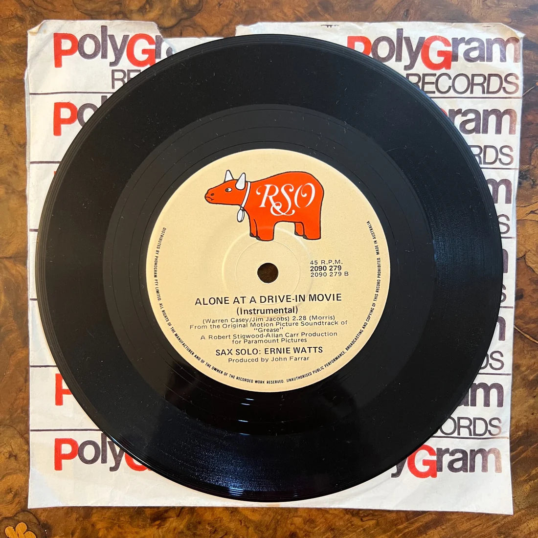 John Travolta & Olivia Newton John You're The One That I Want/ Ernie Watts Alone Record