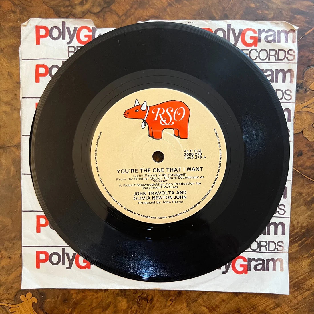 John Travolta & Olivia Newton John You're The One That I Want/ Ernie Watts Alone Record