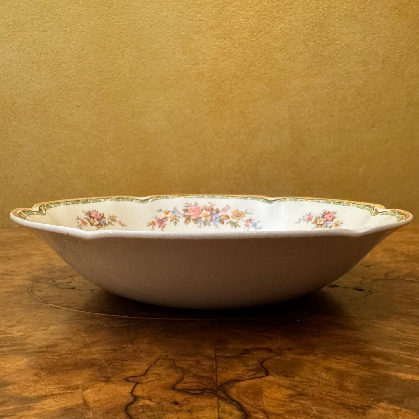 Johnson Brothers Victorian Floral Print Dessert Bowl 