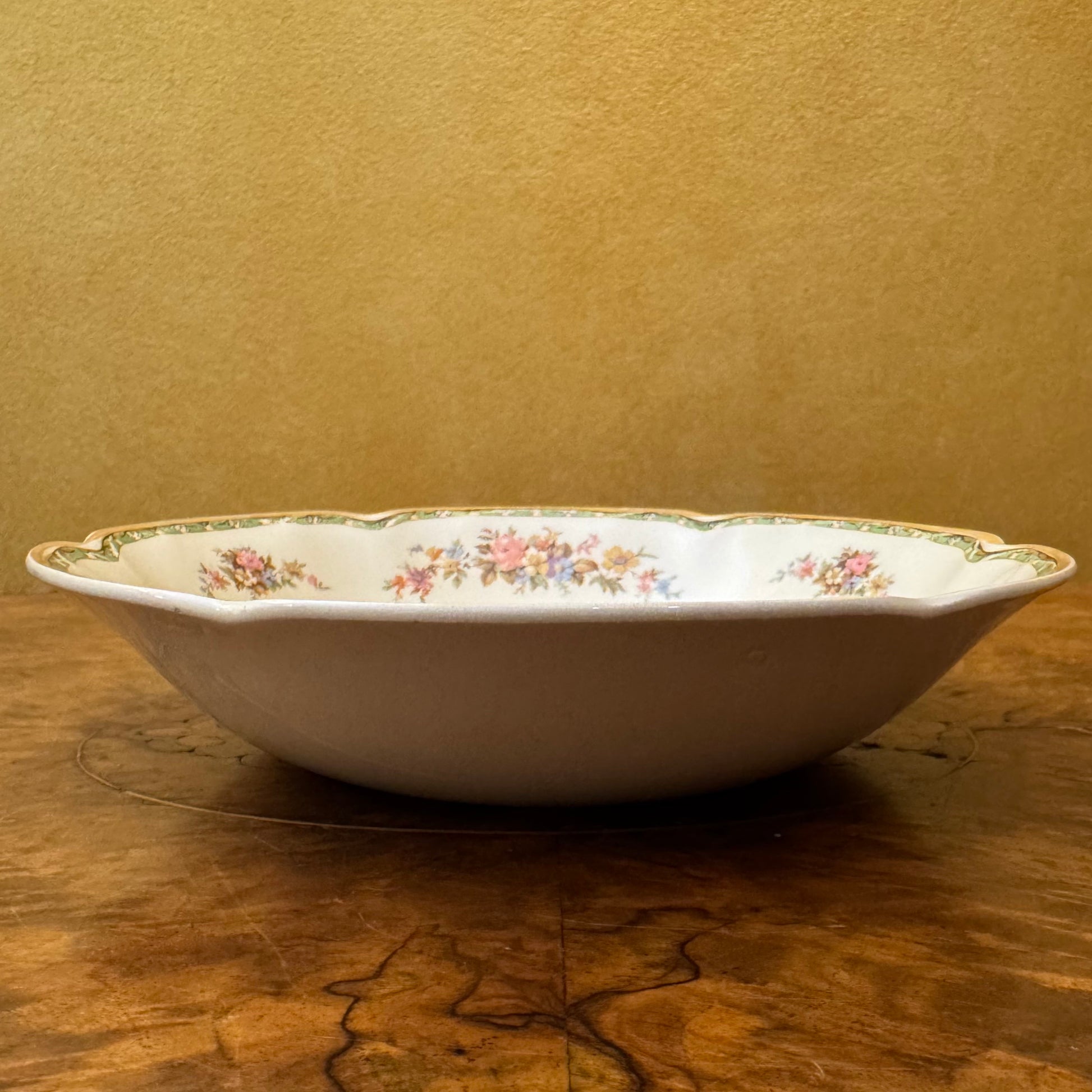 Johnson Brothers Victorian Floral Print Dessert Bowl 