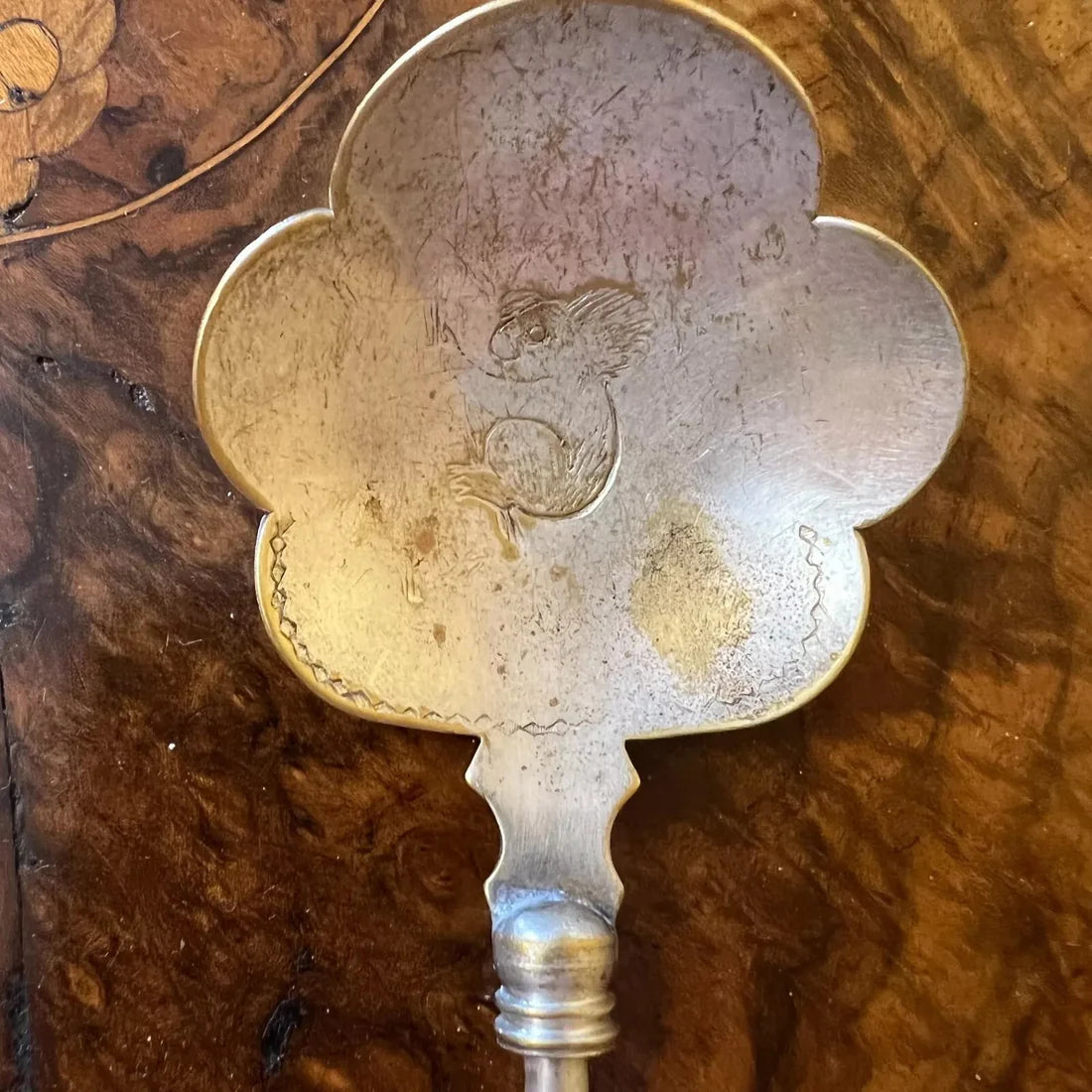 Vintage Koala Engraved Silver Plated Serving Utensils
