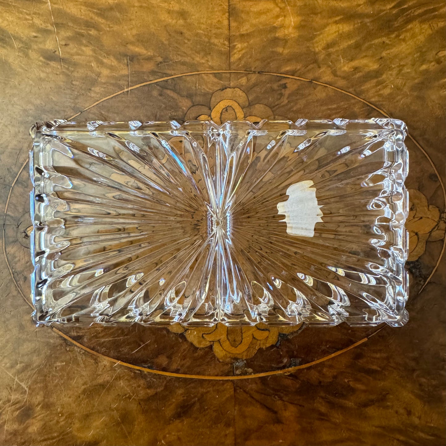 Kristal Zajecar Yugoslavia Crystal Rectangular Divider 