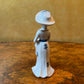 Vintage Lady Blue & White Figurine Statue