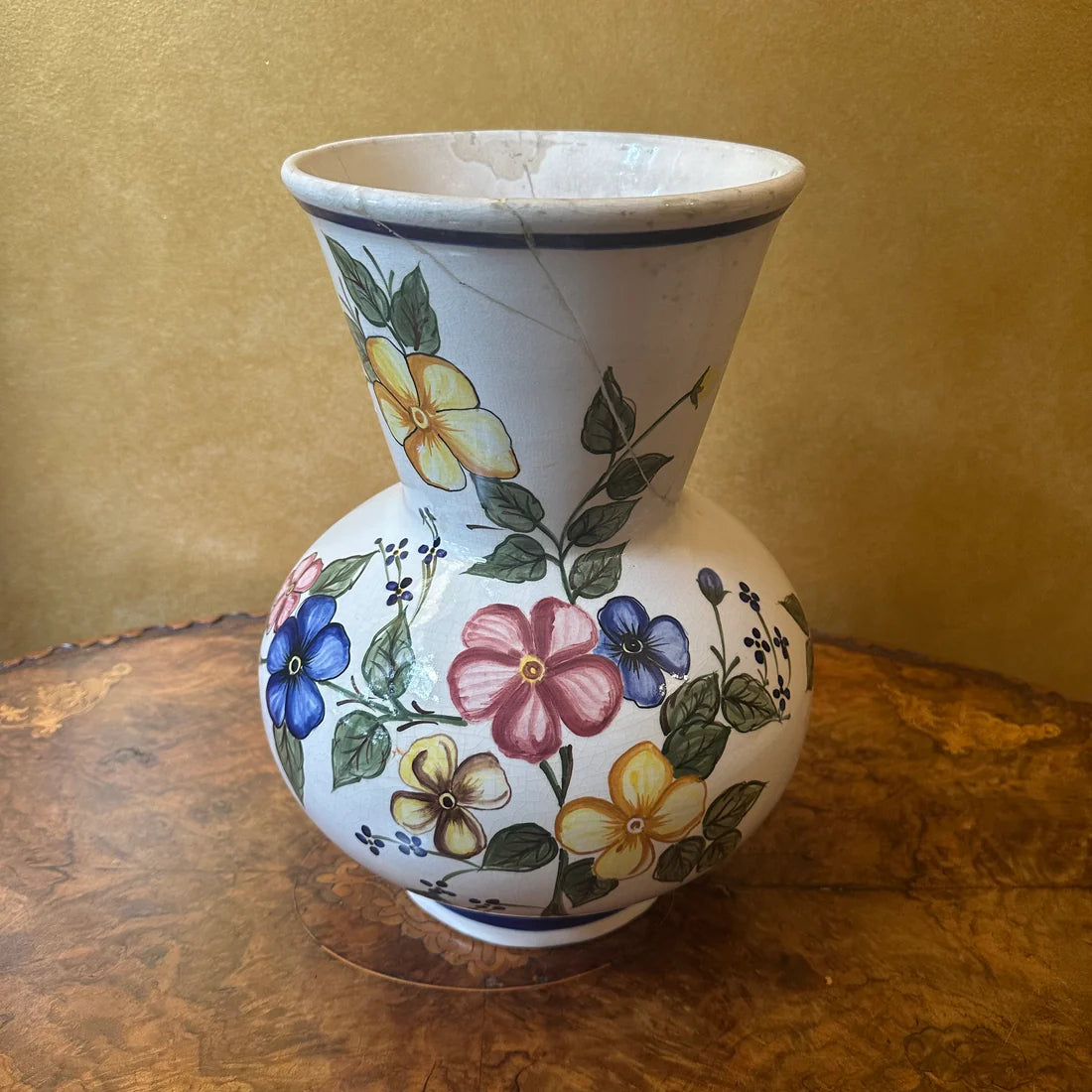 Vintage Large Ceramic Flower Vase Pot