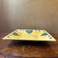 Large Square Hearts Yellow Display Platter