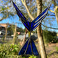Vintage Lead Light Fairy Swallow Bird Hanging Ornament