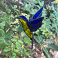Vintage Lead Light Fairy Swallow Bird Hanging Ornament