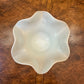 Light Blue Tone Milk Glass Compote Candy Dish 
