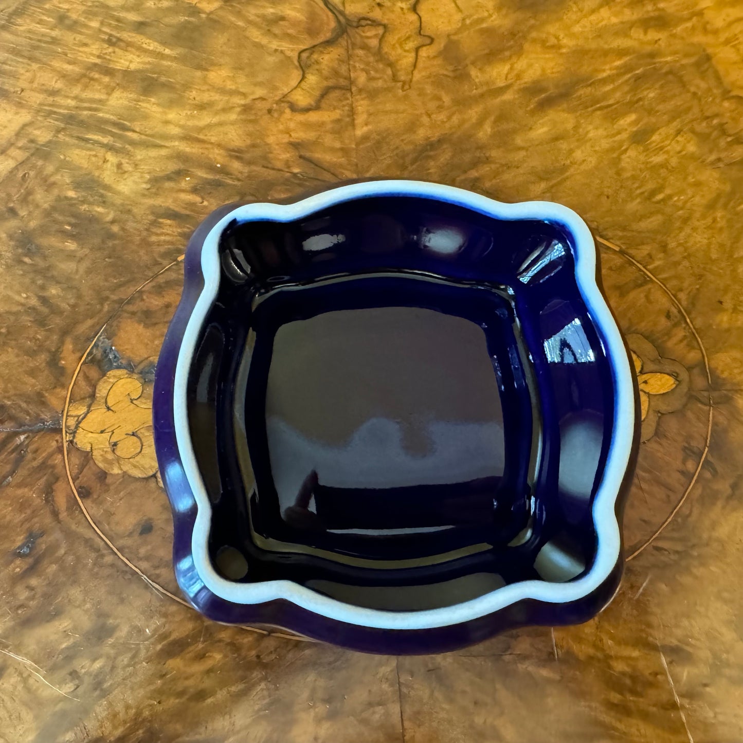 Limoges Cobalt Blue Small Dish 