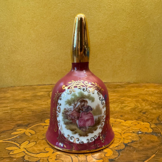 Limoges France Fragonard Courting Print Bell