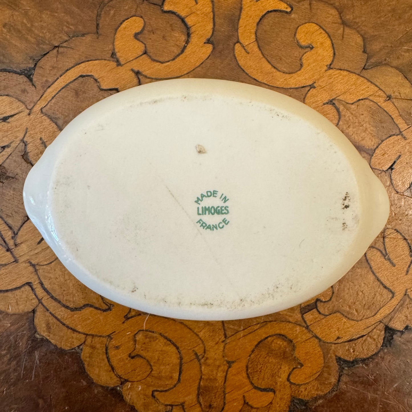 Limoges France Miniature Courting Print Tray 