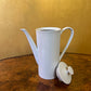 Lindau White Fine Bone China Tea Coffee Pot