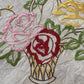 Vintage Linen Embroidered Floral Doily