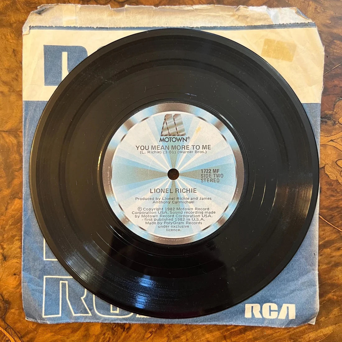 Lionel Richie You Mean More To Me/ Hello Record