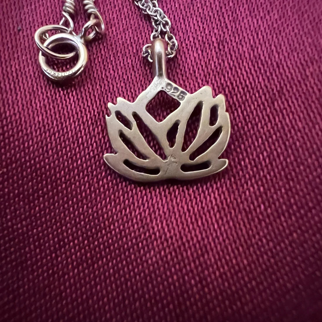 Lotus Pendant With Chain