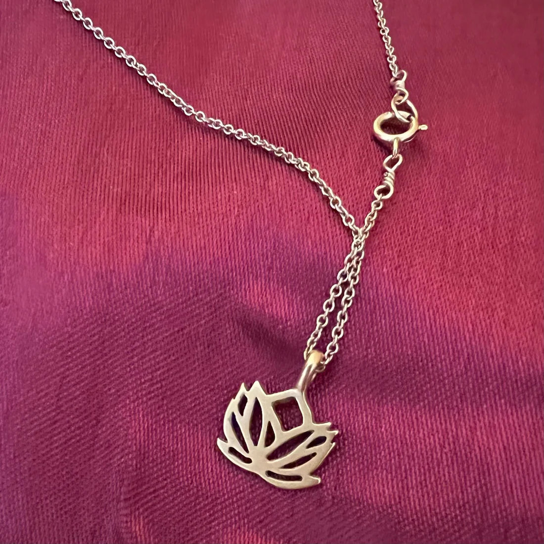 Lotus Pendant With Chain