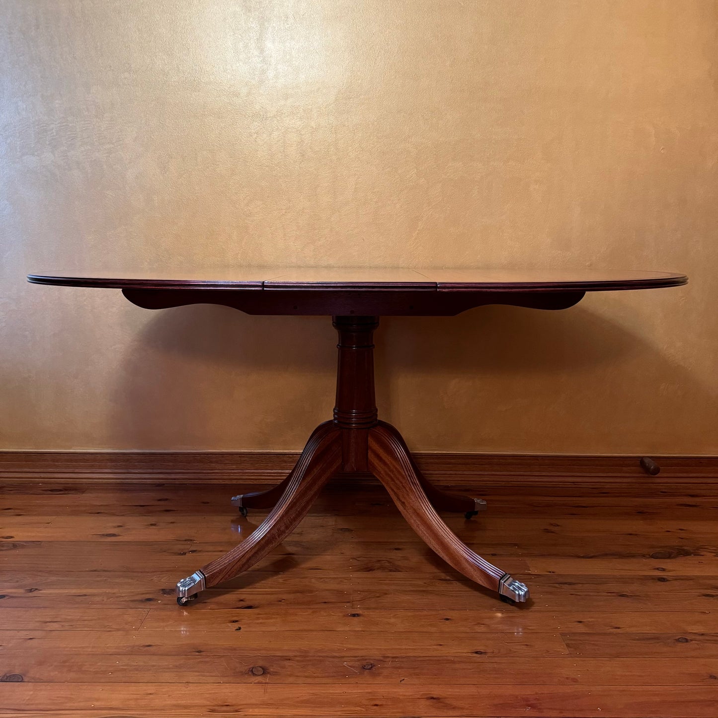 Mahogany Three Leaf Dinning Table  