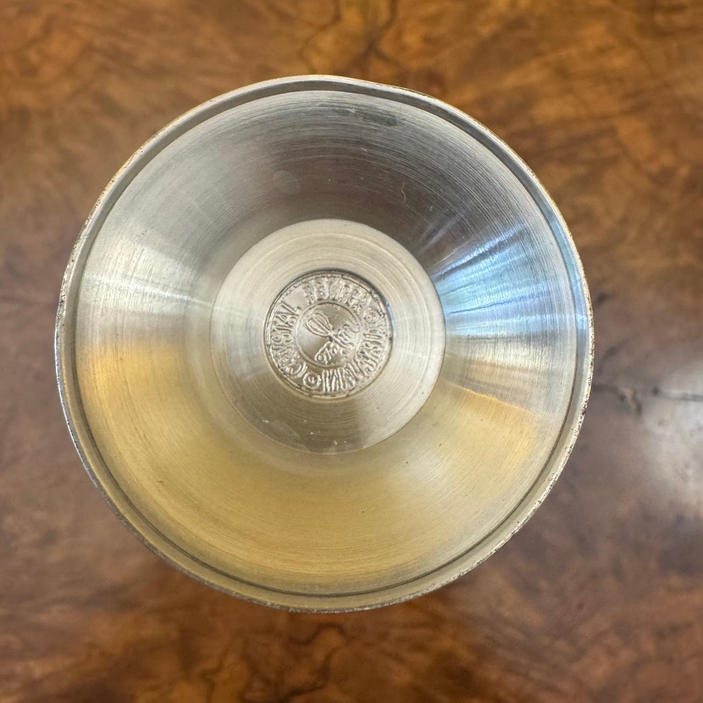 Malaysian Pewter Narrow Vase 