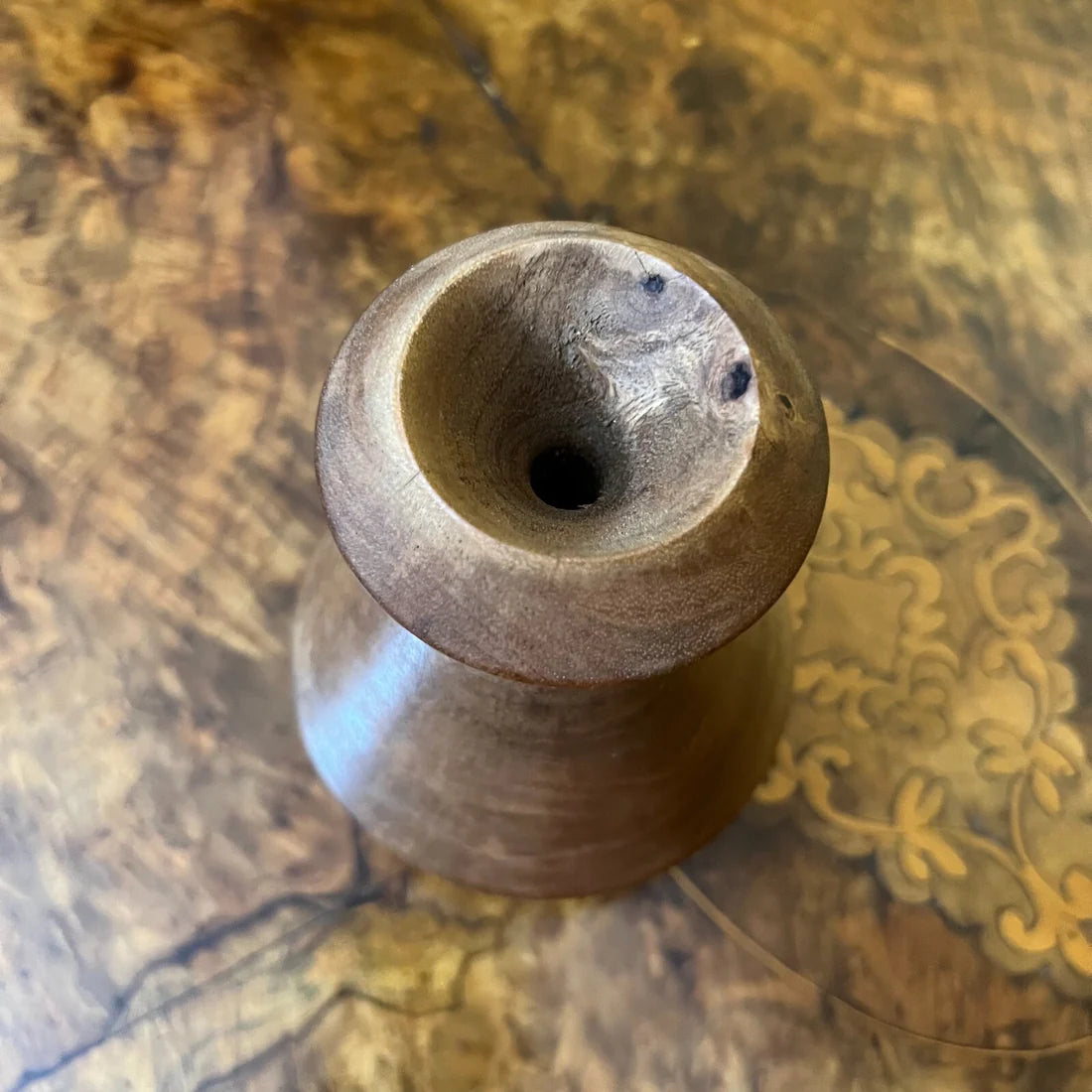 Mango Wood Made By EJH 1998 Bud Vase