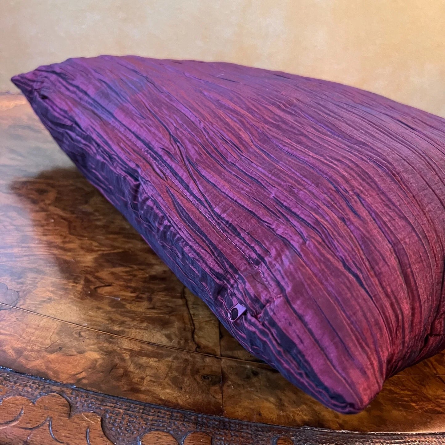 Maroon Square Pillow